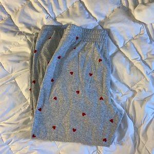 Grey Heart Jogger with pockets